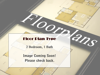 Two Bedroom / One Bath - 825 Sq. ft.*